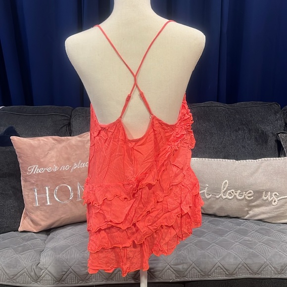 Free People Ruffled Top Size M - Picture 2 of 2